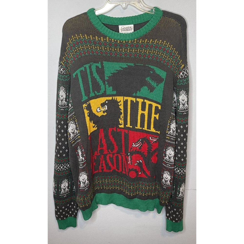 Game Of Thrones Christmas Sweater Mens XXL 2X It’s The Last Season Holiday